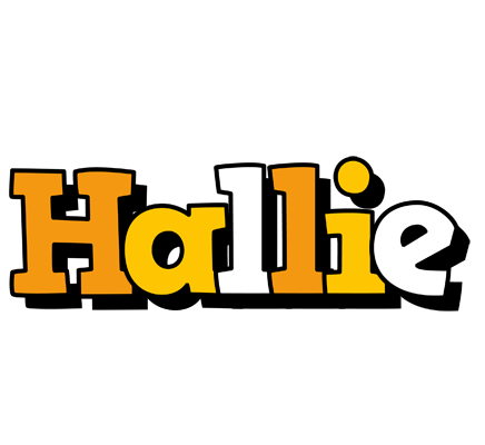 Hallie cartoon logo
