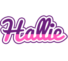 Hallie cheerful logo