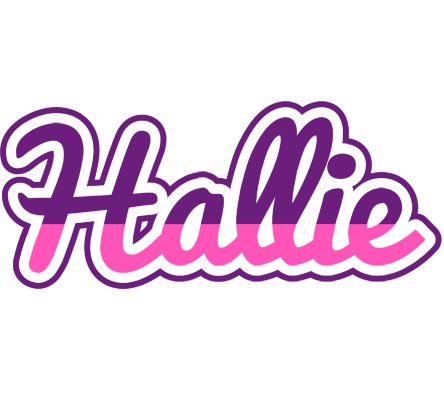Hallie cheerful logo