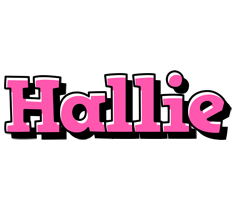 Hallie girlish logo