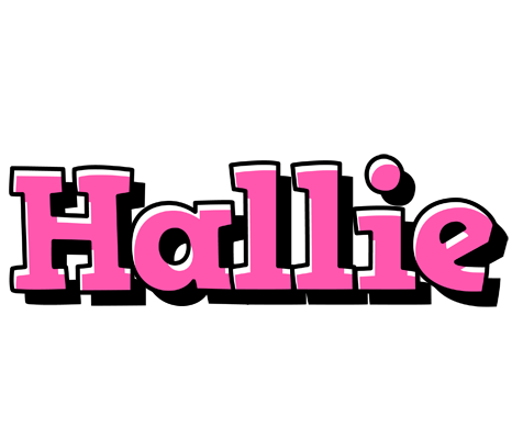 Hallie girlish logo