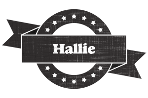 Hallie grunge logo