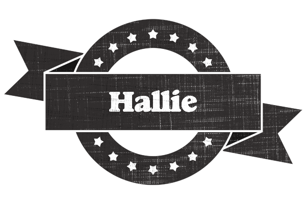 Hallie grunge logo