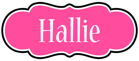 Hallie invitation logo