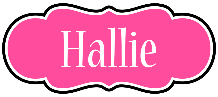 Hallie invitation logo