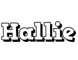 Hallie snowing logo