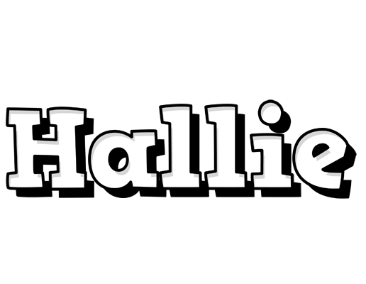 Hallie snowing logo