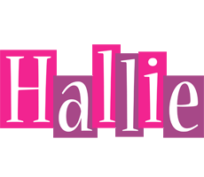 Hallie whine logo