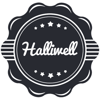 Halliwell badge logo