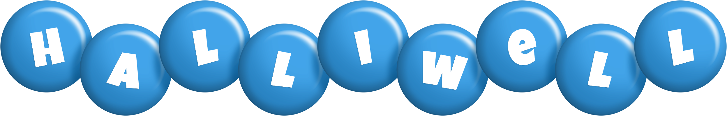 Halliwell candy-blue logo
