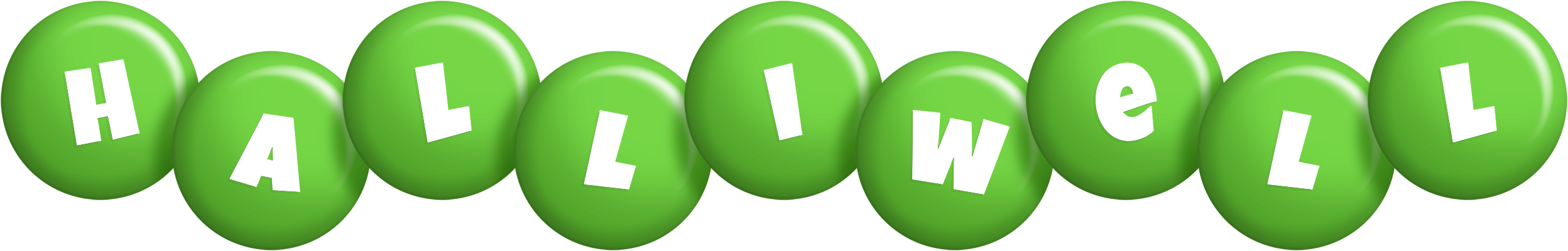 Halliwell candy-green logo