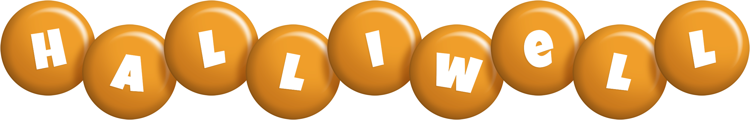 Halliwell candy-orange logo