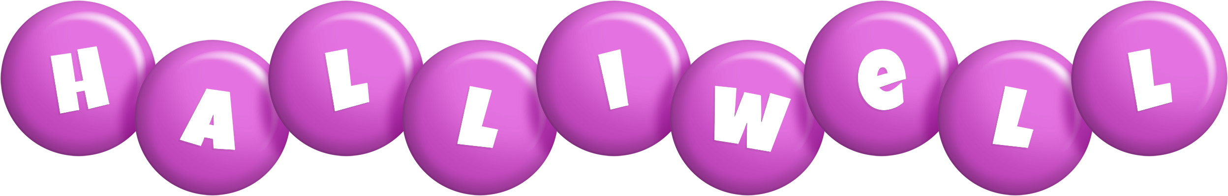 Halliwell candy-purple logo