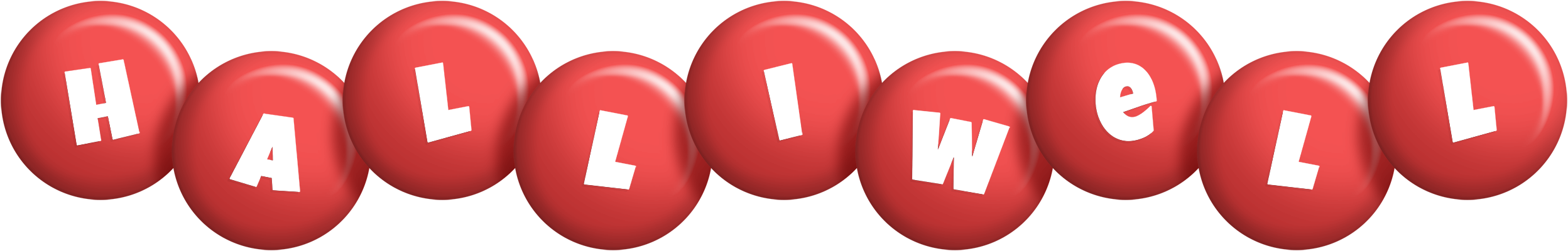 Halliwell candy-red logo