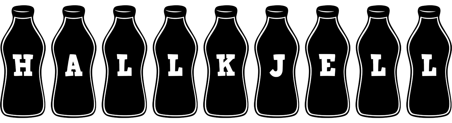 Hallkjell bottle logo