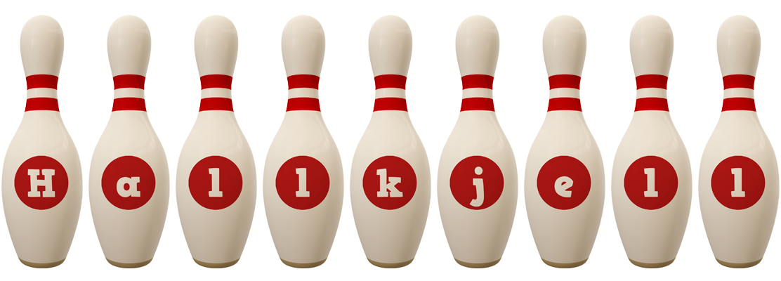 Hallkjell bowling-pin logo
