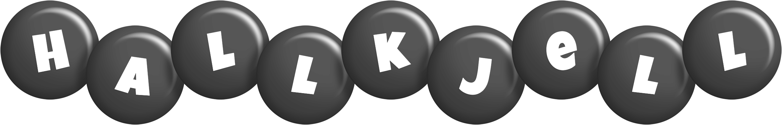 Hallkjell candy-black logo