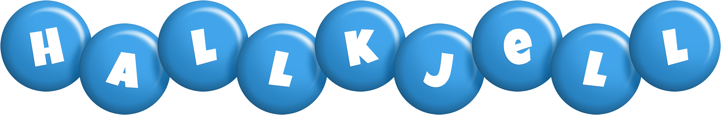 Hallkjell candy-blue logo
