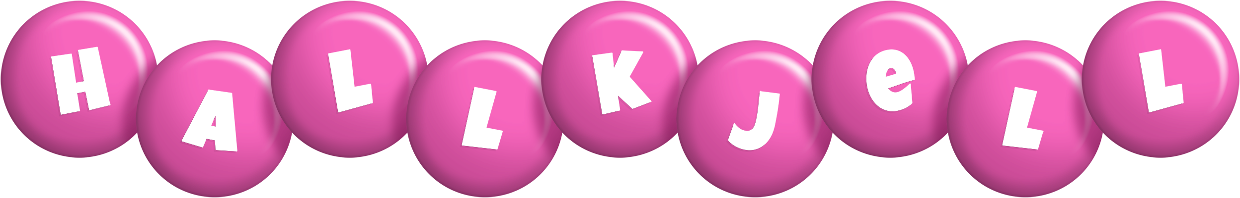 Hallkjell candy-pink logo