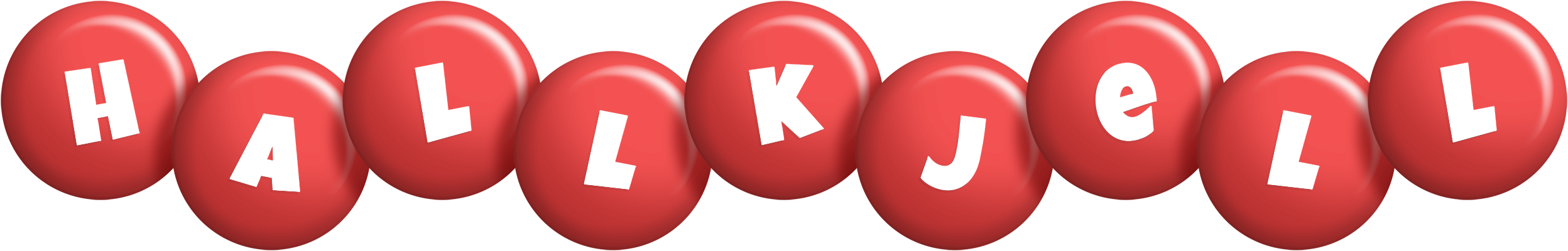 Hallkjell candy-red logo