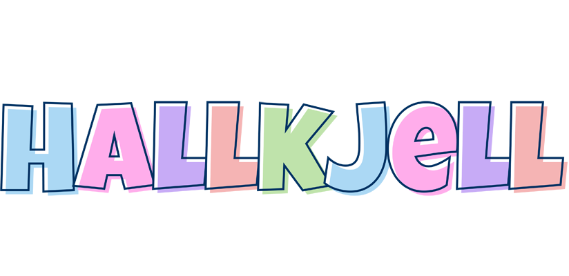 Hallkjell pastel logo