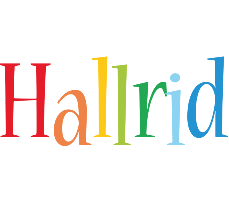 Hallrid birthday logo