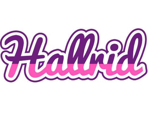 Hallrid cheerful logo
