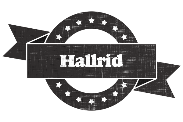 Hallrid grunge logo