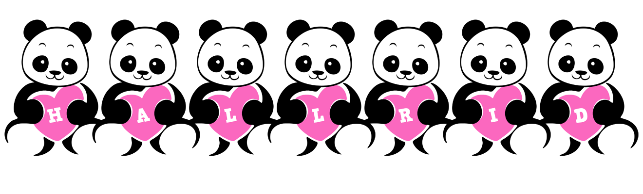 Hallrid love-panda logo