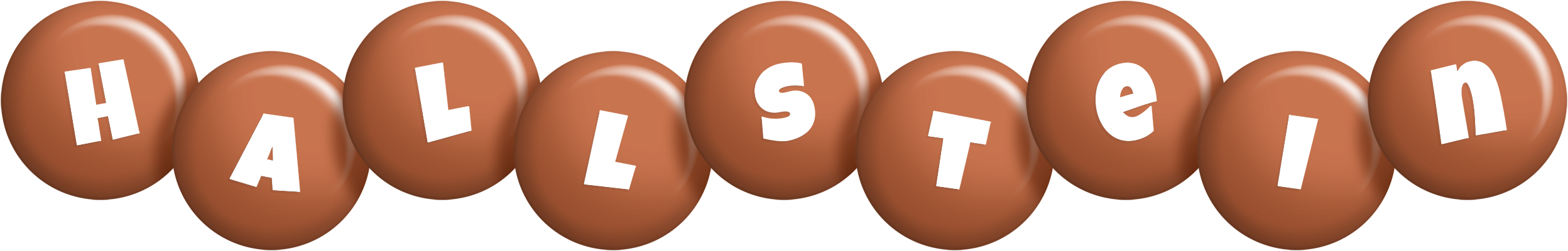 Hallstein candy-brown logo