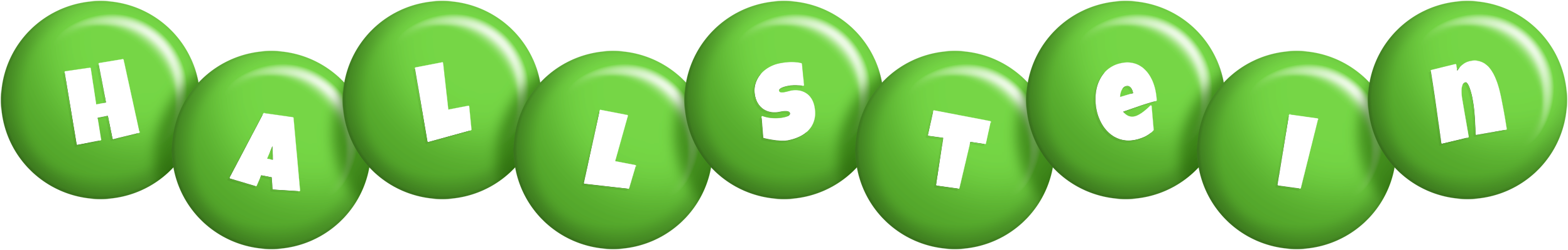 Hallstein candy-green logo