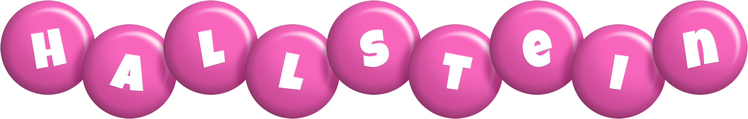 Hallstein candy-pink logo