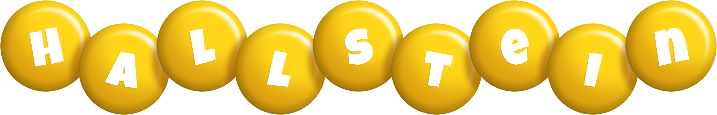 Hallstein candy-yellow logo
