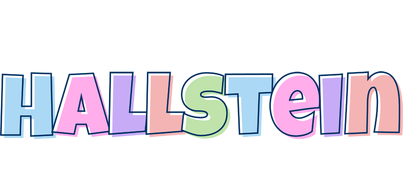 Hallstein pastel logo