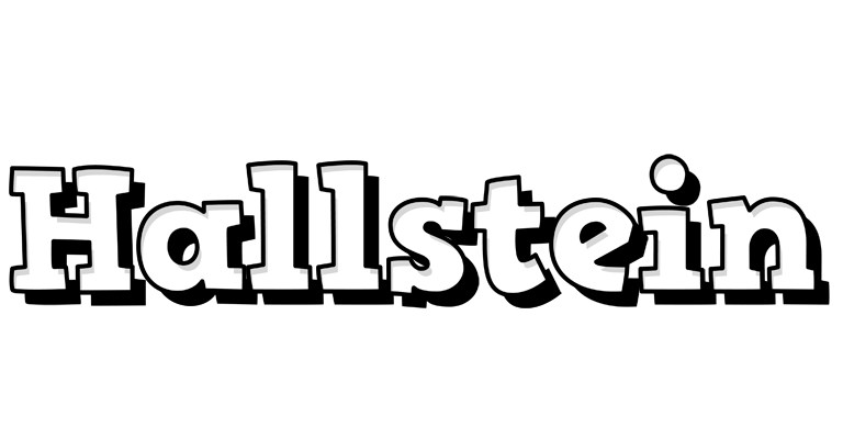Hallstein snowing logo