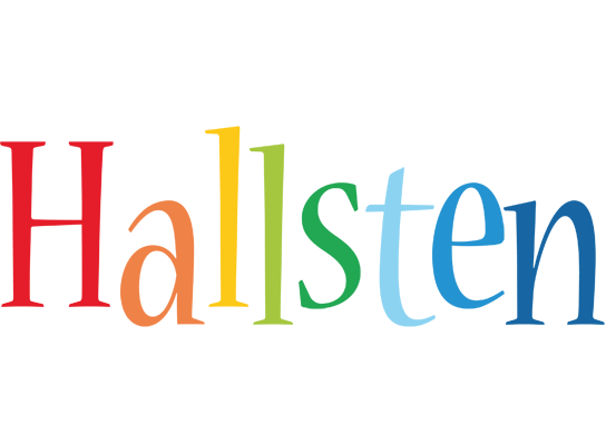 Hallsten birthday logo