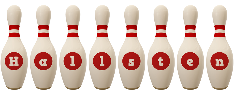Hallsten bowling-pin logo