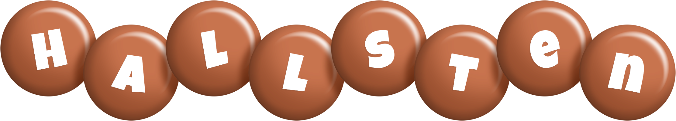 Hallsten candy-brown logo