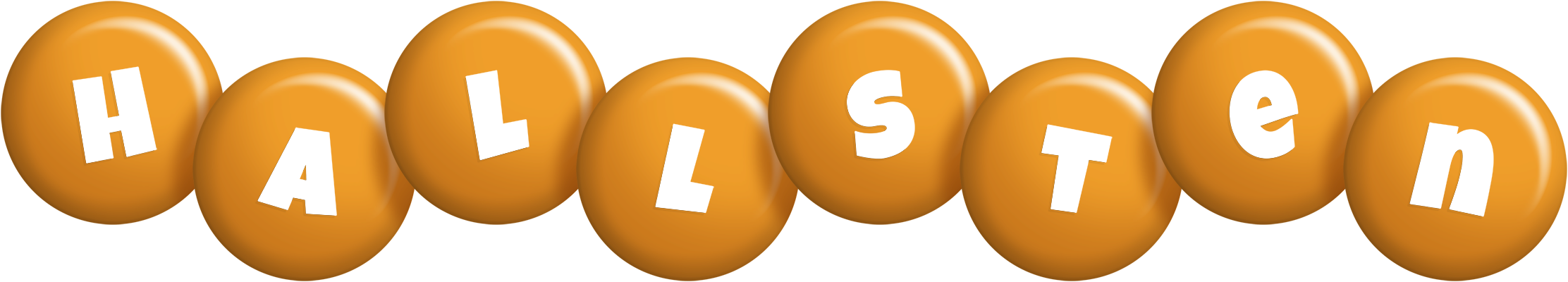 Hallsten candy-orange logo