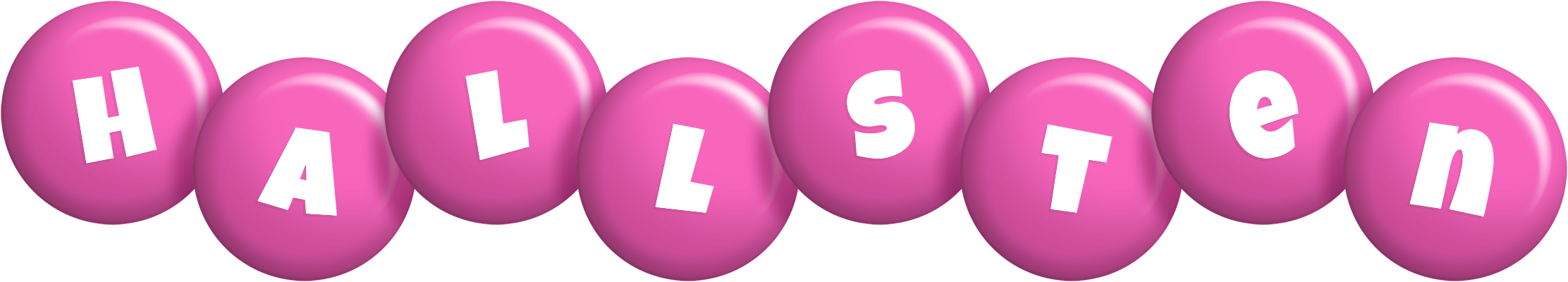 Hallsten candy-pink logo