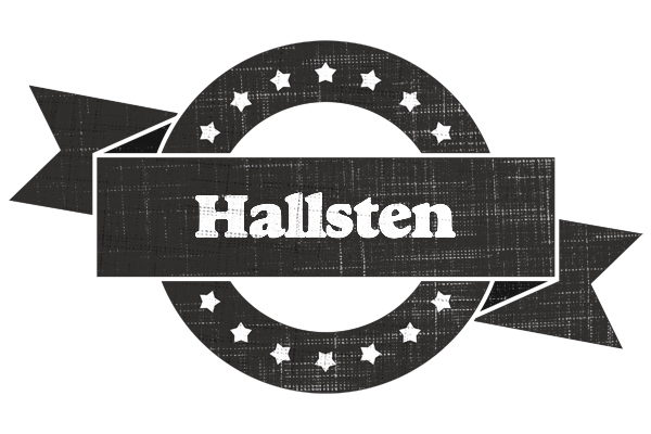 Hallsten grunge logo