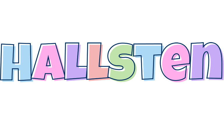 Hallsten pastel logo