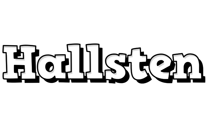 Hallsten snowing logo