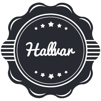 Hallvar badge logo