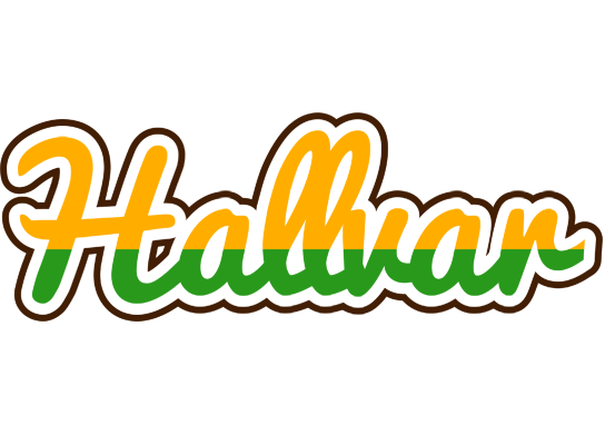 Hallvar banana logo