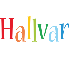 Hallvar birthday logo