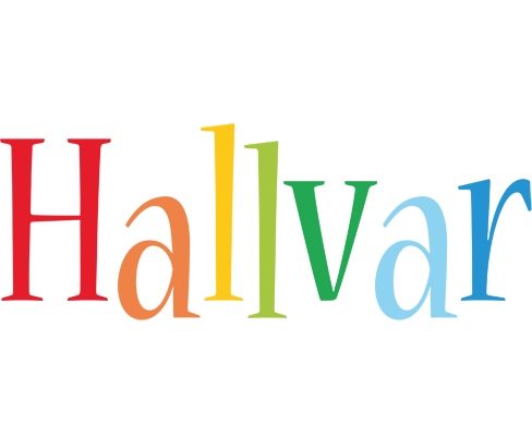 Hallvar birthday logo