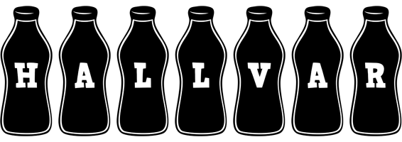 Hallvar bottle logo