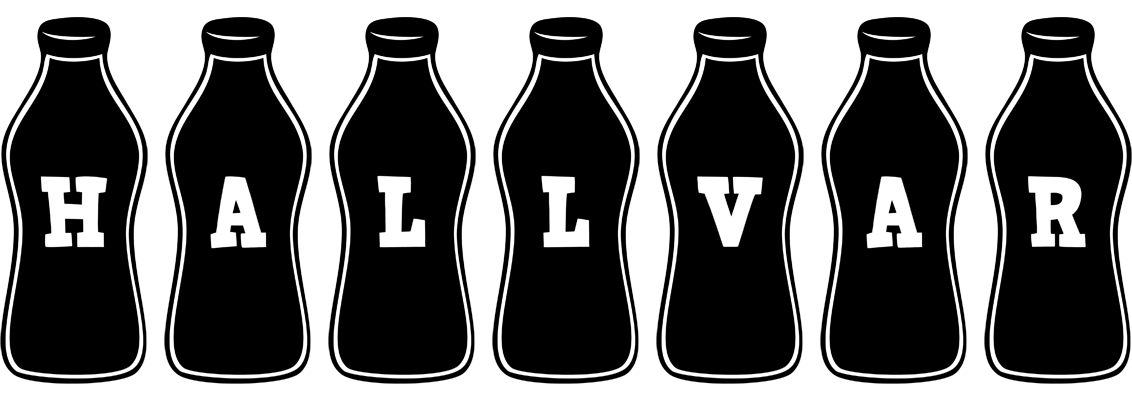 Hallvar bottle logo