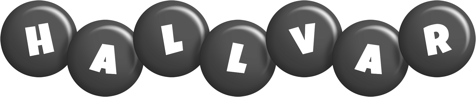 Hallvar candy-black logo